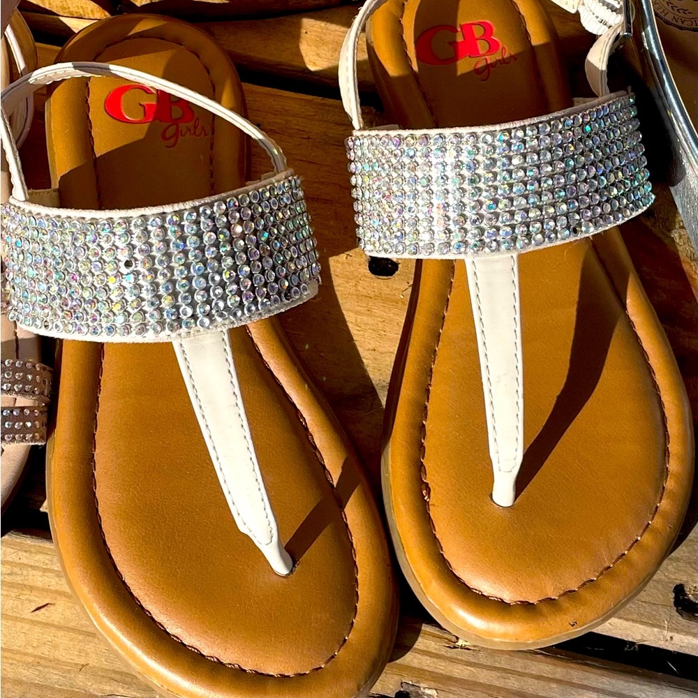 Silver bling children’s sandal